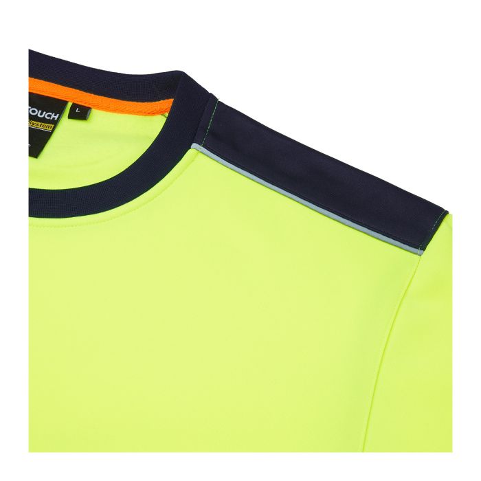 System Hi-Vis ECO Crew Neck Yellow Sweatshirt