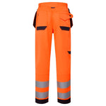 System Hi-Vis Eco Stretch Removable Holster Orange Trousers