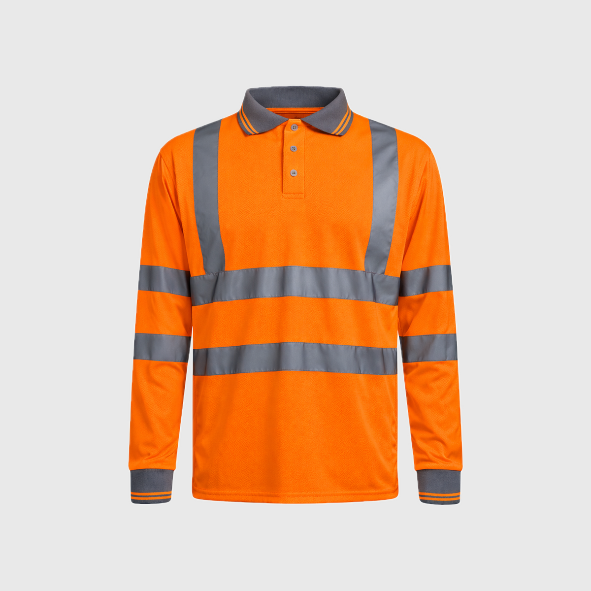 Step Ahead Hi Vis Visibility Long Sleeve Polo Shirts