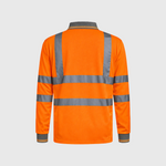 Step Ahead Hi Vis Visibility Long Sleeve Polo Shirts