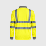 Step Ahead Hi Vis Visibility Long Sleeve Polo Shirts