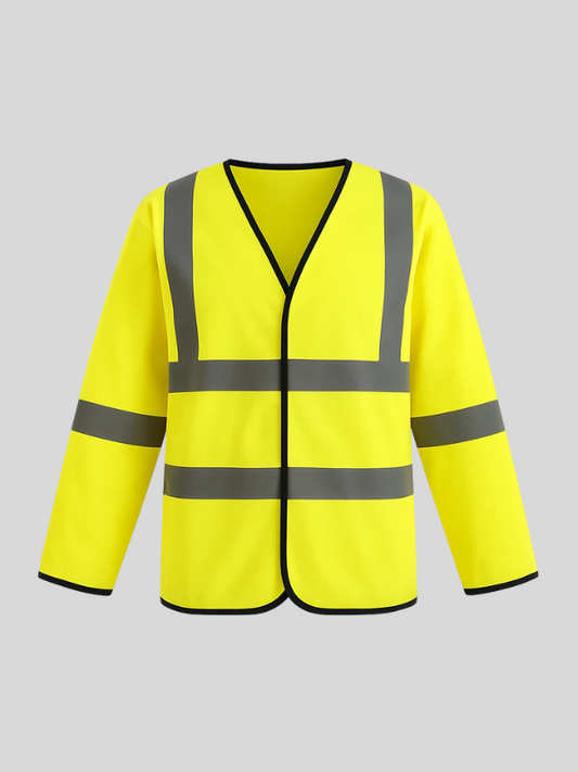 Hi Vis Jerkin Long Sleeve Safety Vest Class 3