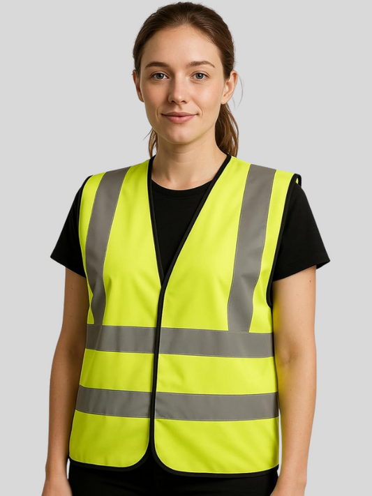 Hi-Viz Safety Security Waistcoat Vest Class 2