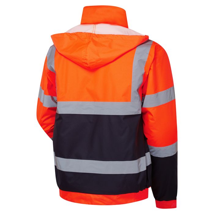 Supertouch Hi Vis Orange 2 Tone Bomber Jacket