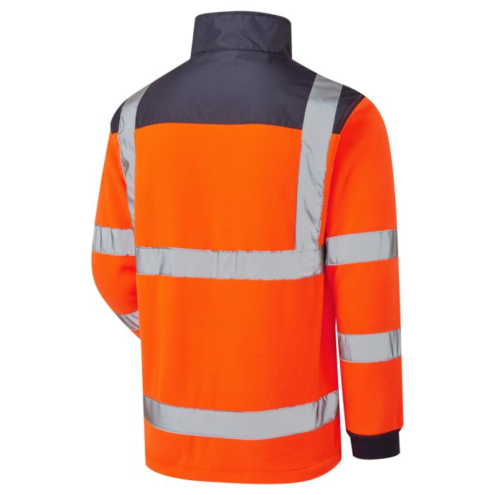 Supertouch Hi Vis Orange Rain Patch Fleece Jacket