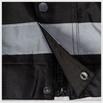 Step Ahead Hi Visibility Black Bomber Jacket