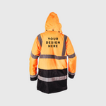 Custom Print Hi Visibility Two Tone Parka Jacket