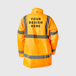 Custom Print Step Ahead Hi Visibility Parka Jacket