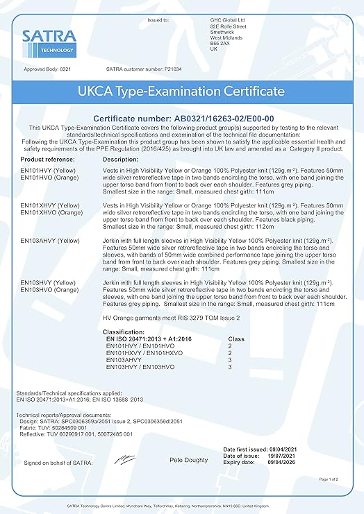 Step Ahead Hi-Vis Safety Vest