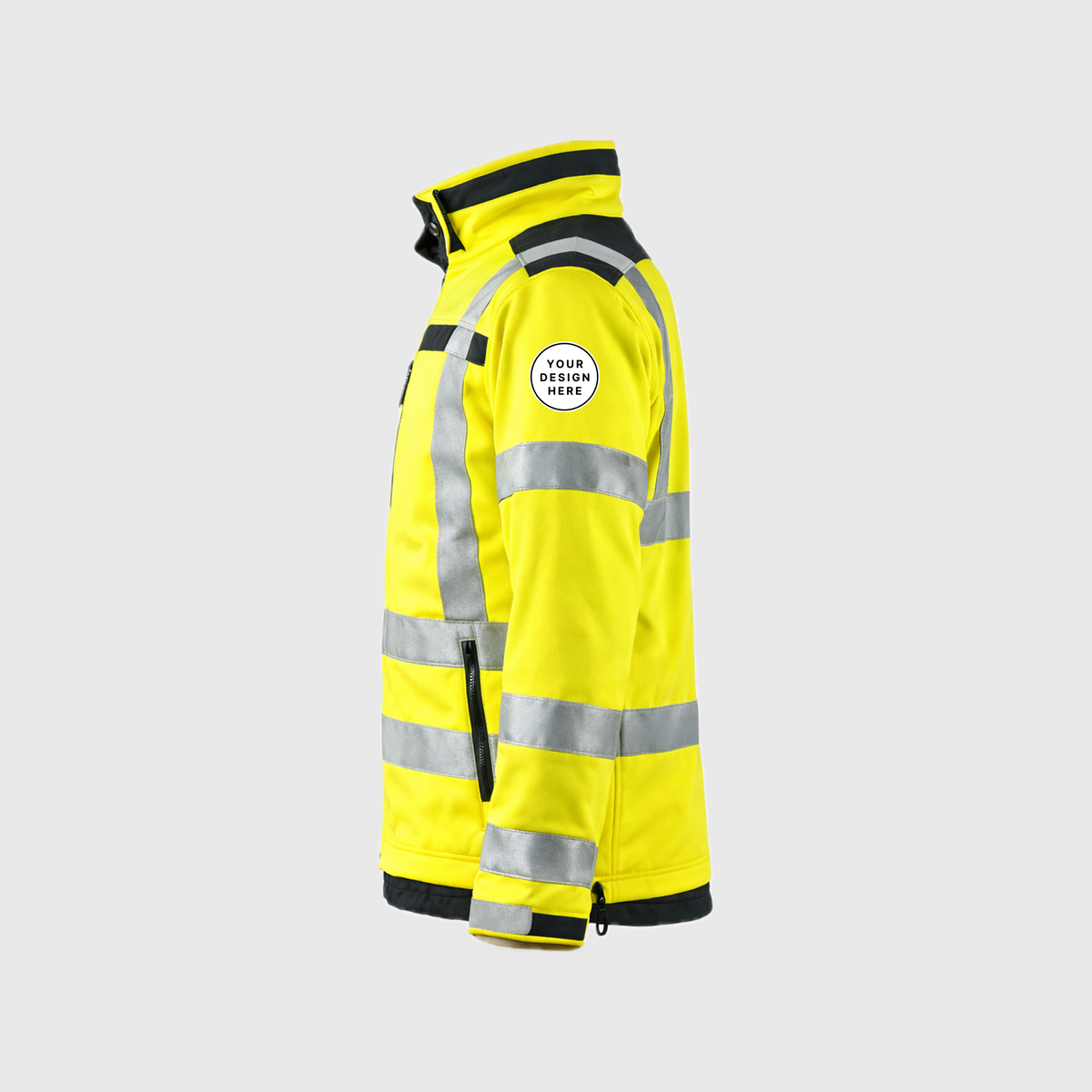 Custom Print Hi-VizSoft Shell Fleece Jacket