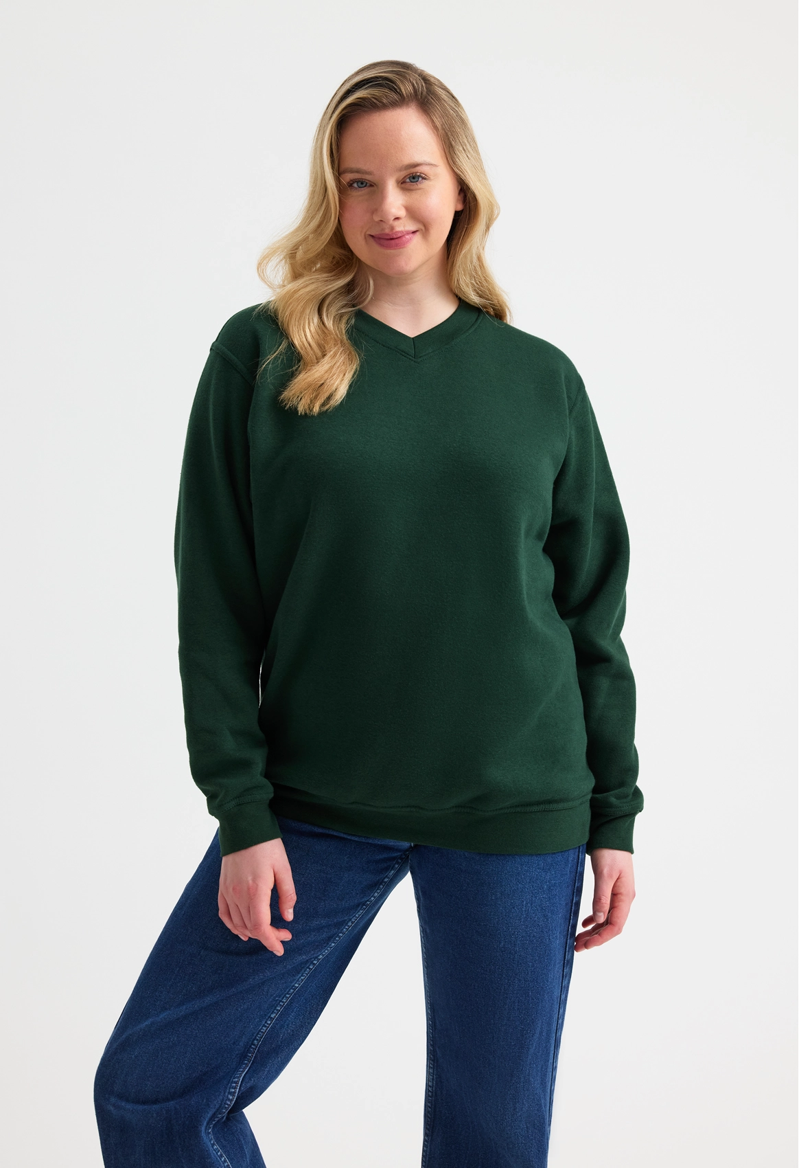 UC204 Classic V-Neck Sweatshirt