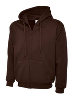 UC504 Adults Classic Full Zip Hooded Sweatshirt