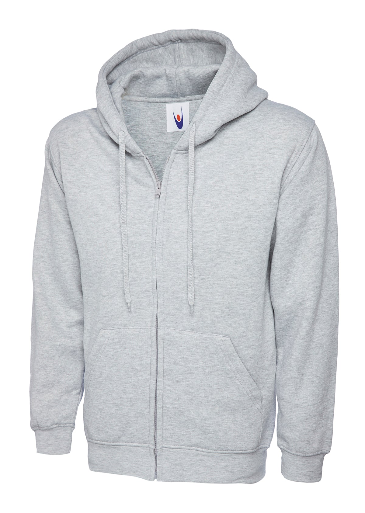UC504 Adults Classic Full Zip Hooded Sweatshirt