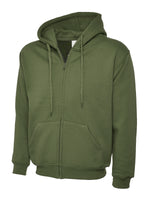 UC504 Adults Classic Full Zip Hooded Sweatshirt