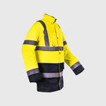 Custom Print Hi Visibility Two Tone Parka Jacket