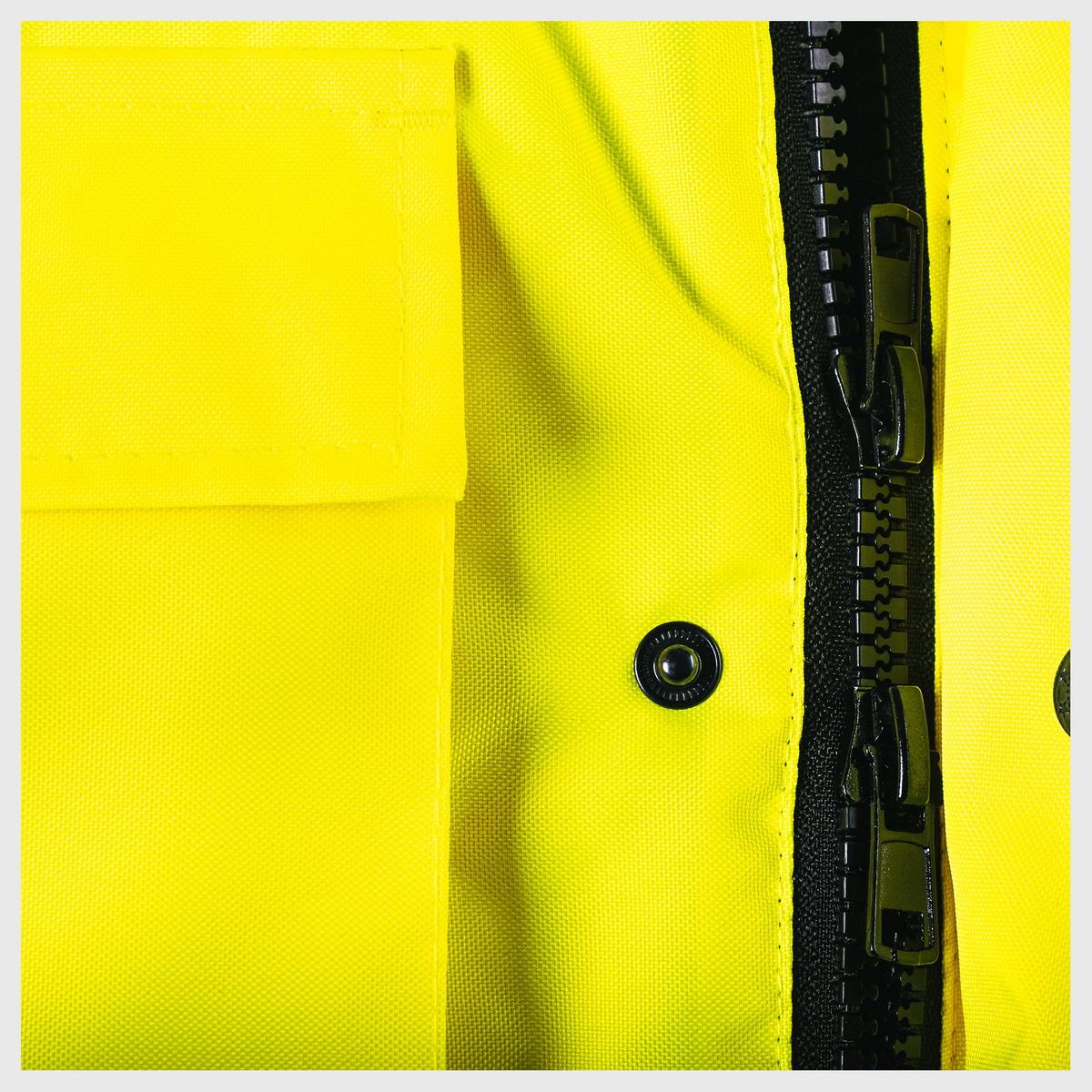 Custom Print Hi-Viz Bomber Jacket Class 3 Waterproof with Fleece Collar