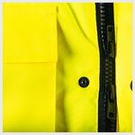Custom Print Hi-Viz Bomber Jacket Class 3 Waterproof with Fleece Collar
