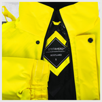 Hi-Viz Bomber Jacket | Class 3 Waterproof Workwear with Fleece Collar