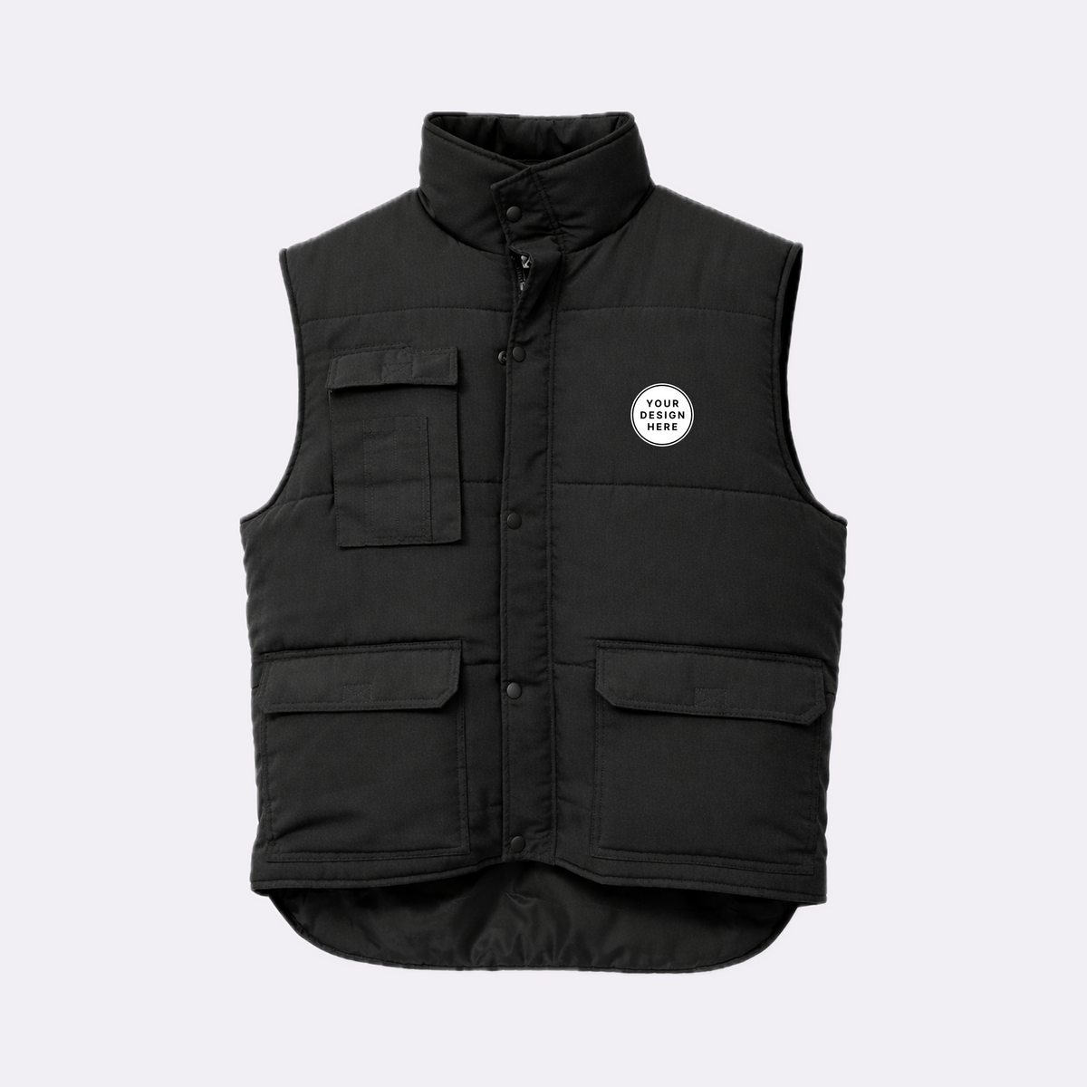 Custom Print Premium Multi Pockets Padded Bodywarmer Gillet Pioneer