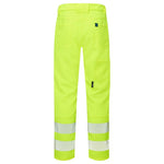 Essentials Hi Vis Eco Coolair 4-Way Stretch Yellow Trousers
