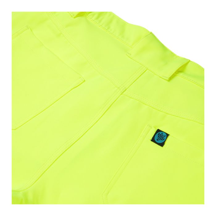 Essentials Hi Vis Eco Coolair 4-Way Stretch Yellow Trousers