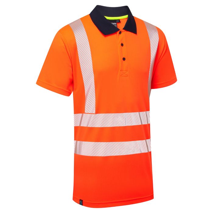 Essentials Hi-Vis Eco CoolMax Orange Polo