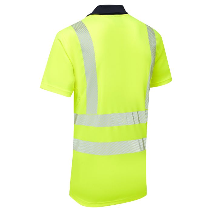 Essentials Hi-Vis Eco CoolMax Yellow Polo