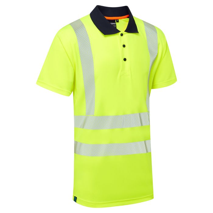 Essentials Hi-Vis Eco CoolMax Yellow Polo