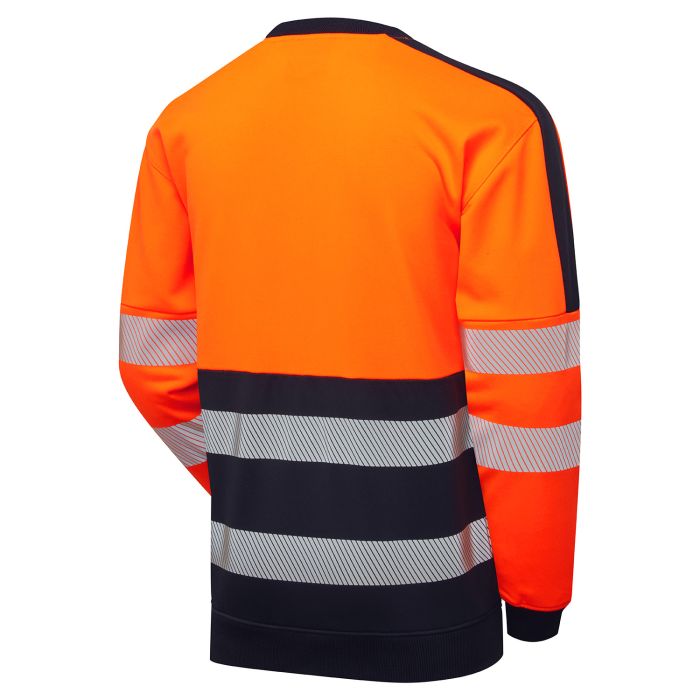 Essentials Hi-Vis Eco CottonCool 2-Tone Orange/Navy Sweatshirt