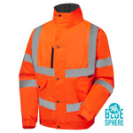 Hi Vis Eco Winter Padded Orange Bomber Jacket