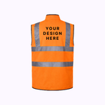 Custom Print Step Ahead Hi-Viz Reversible Bodywarmer