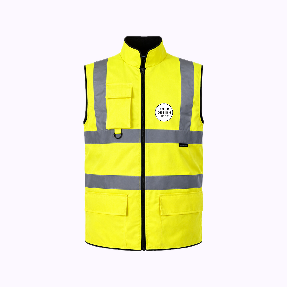 Custom Print Step Ahead Hi-Viz Reversible Bodywarmer