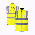 Custom Print Step Ahead Hi-Viz Reversible Bodywarmer