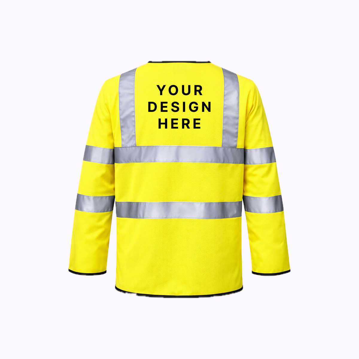 Custom Print Hi Vis Long Sleeve Safety Vest
