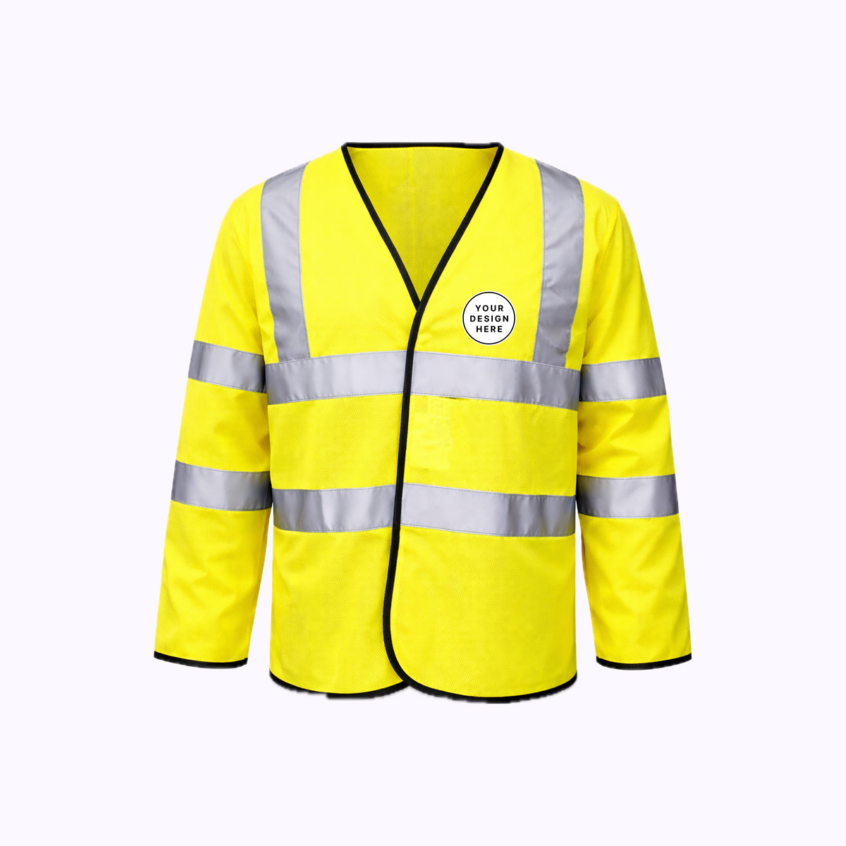 Custom Print Hi Vis Long Sleeve Safety Vest
