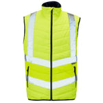 SuperTouch Hi-Viz Puffer Gilet Bodywarmer Class 2