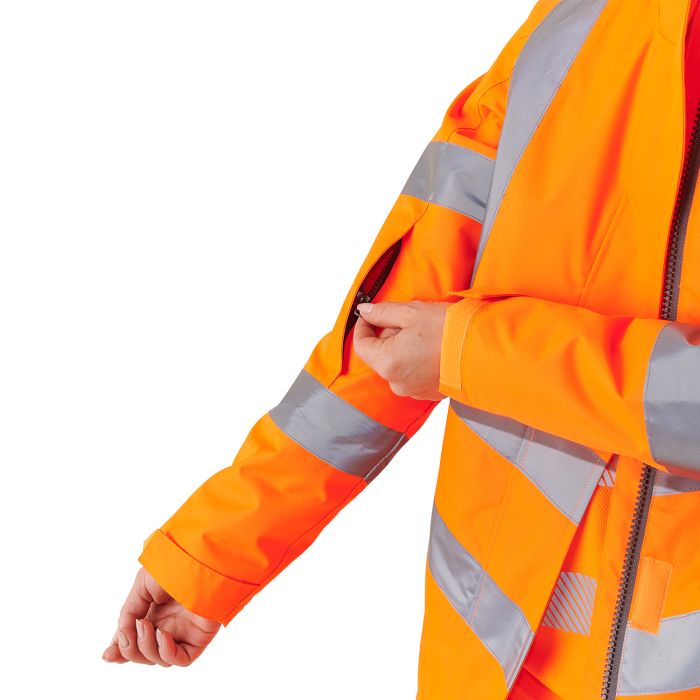 Women's Hi Vis Orange Kamela Padded Jacket