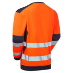 System Hi-Vis ECO Crew Neck Orange Sweatshirt