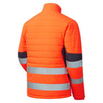 System Hi Vis Eco Two Tone Orange Thermal Baffle Jacket