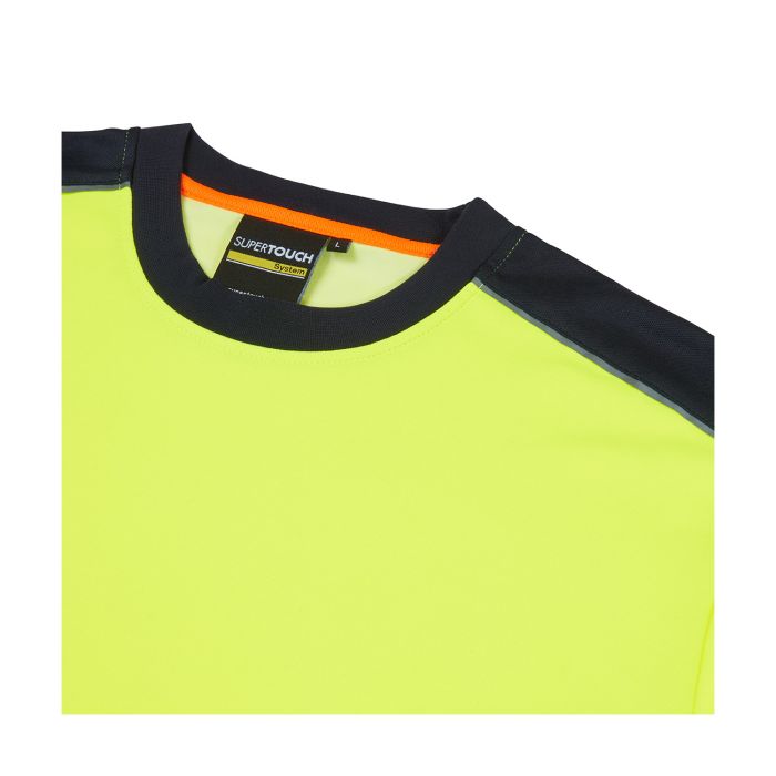 System Hi-Vis Eco CottonCool Yellow T-Shirt