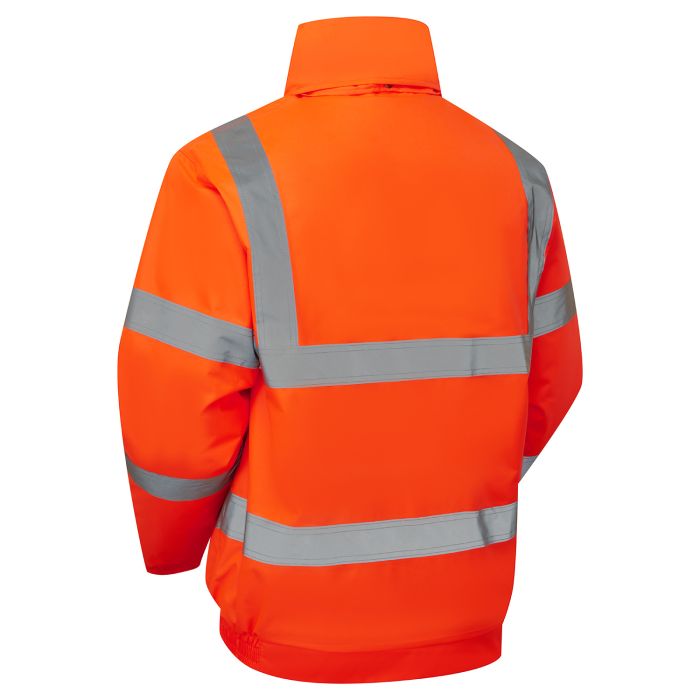 Hi Vis Eco Winter Padded Orange Bomber Jacket
