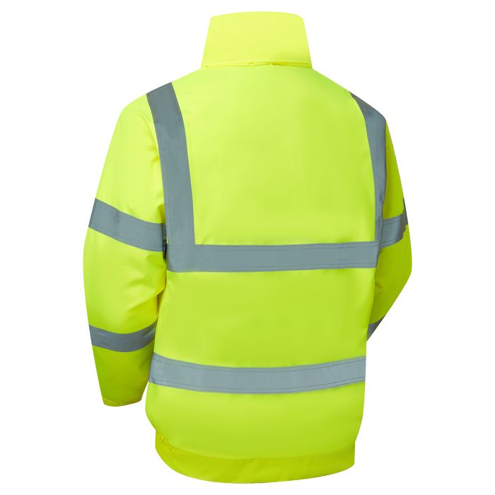 Hi Vis Eco Winter Padded Yellow Bomber Jacket